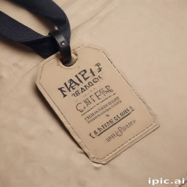clothing tag mockup