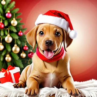 christmas dog backgrounds