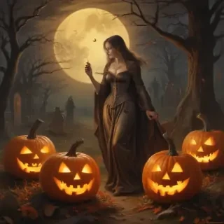 public domain vintage halloween art