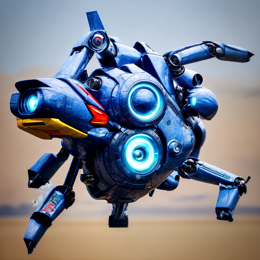 Multi Jet Robot Great Gorgeous, Beautiful and Joyful Future High-end Robot Jet