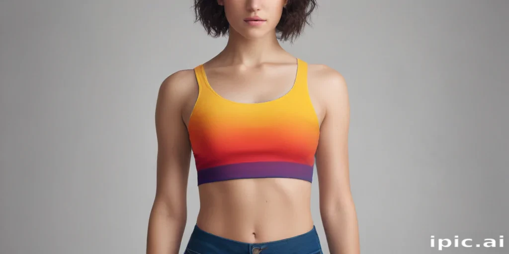 crop top mock up