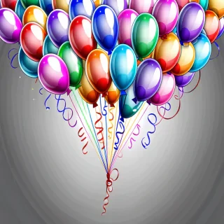 balloons transparent background