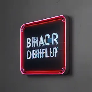 neon sign mockup