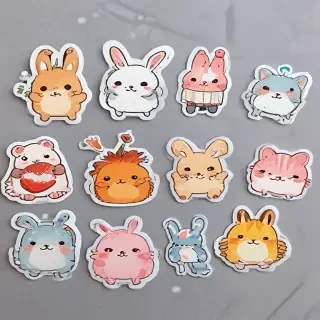 transparent cute stickers