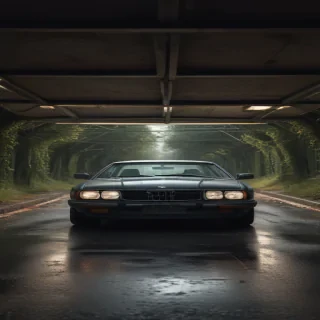 inside car background