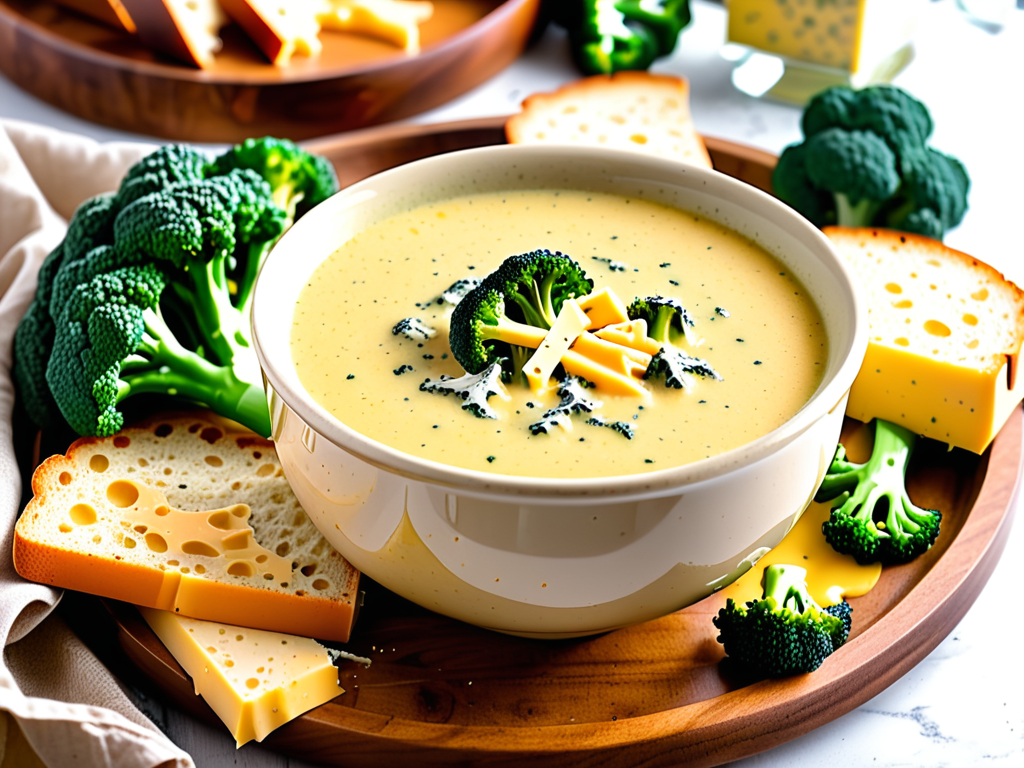 what to eat with broccoli cheddar soup