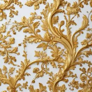 white background gold