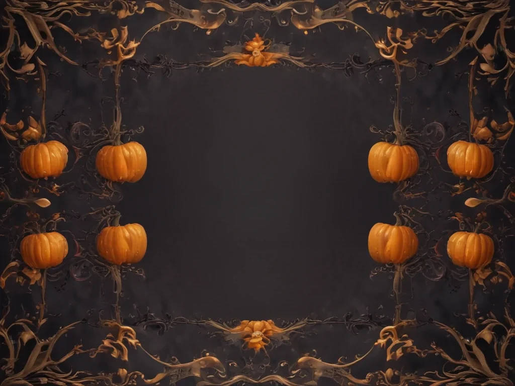 halloween border transparent