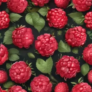 cartoon raspberry