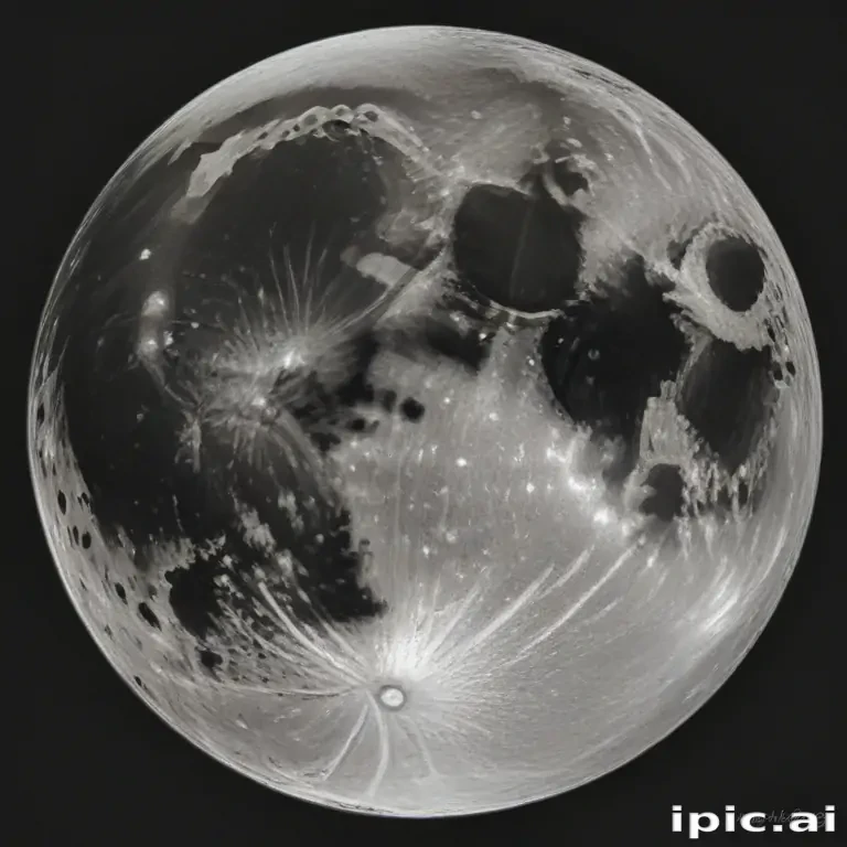 drawing of the moon