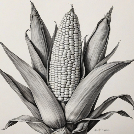 corn drawing