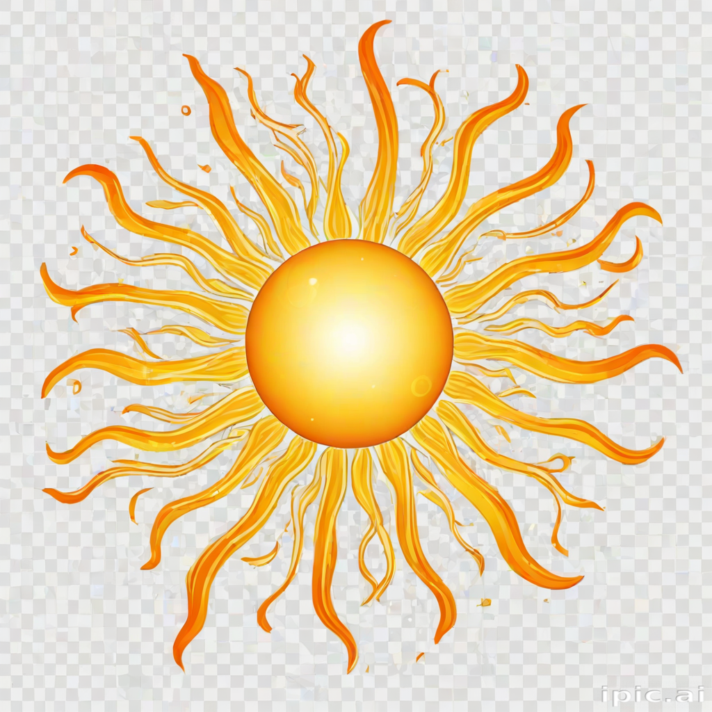 sun clip art transparent background