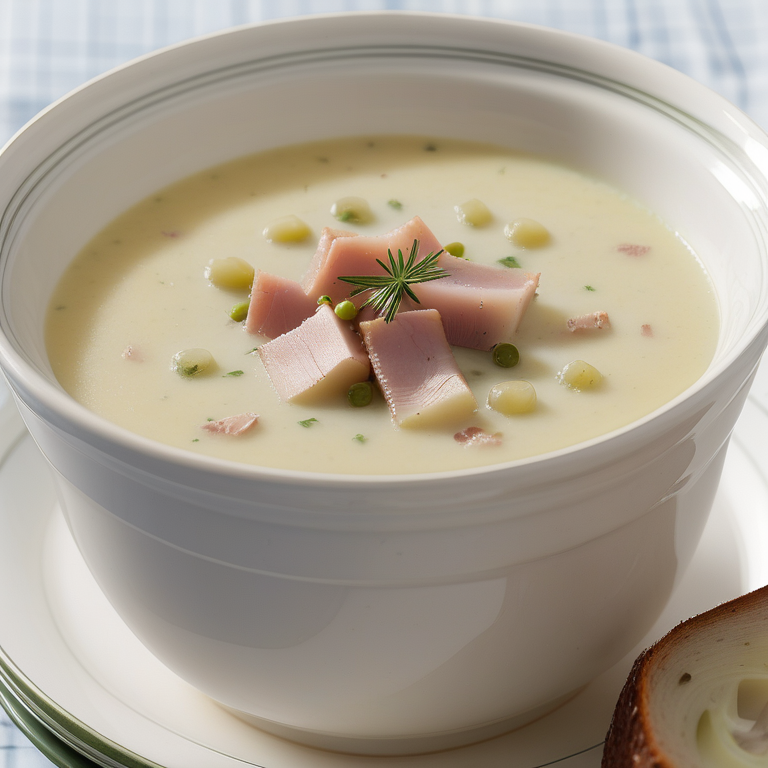 leek potato and ham soup