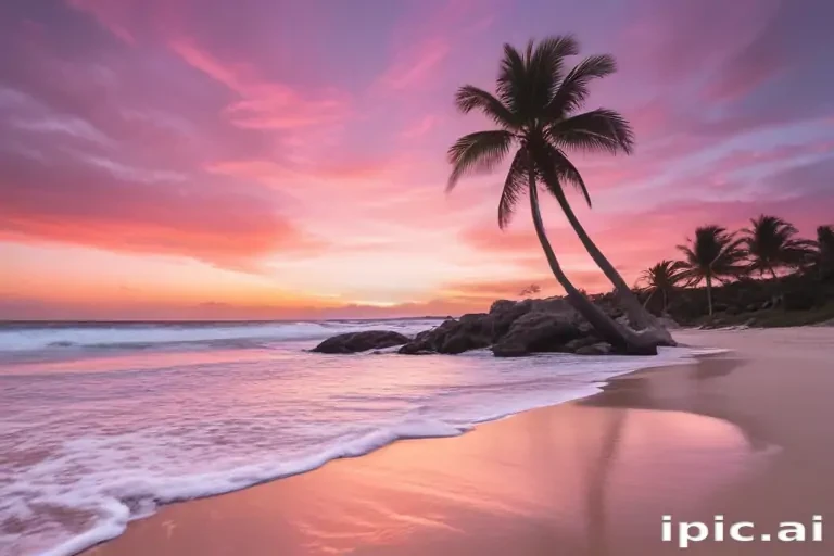 pink beach aesthetic