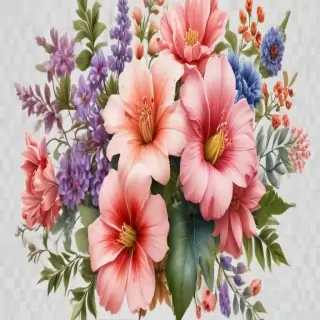 clipart transparent background flowers