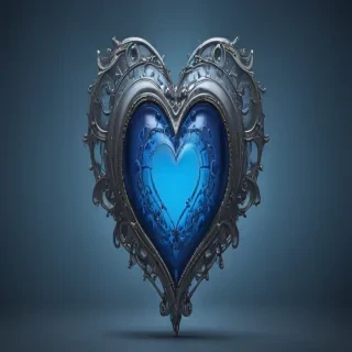 blue heart wallpaper