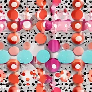 polka dots transparent
