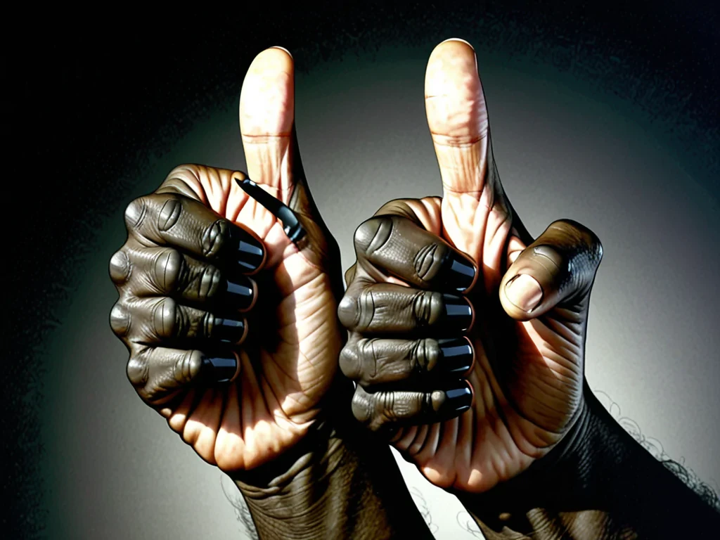 black thumbs