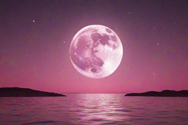 pink moon wallpaper