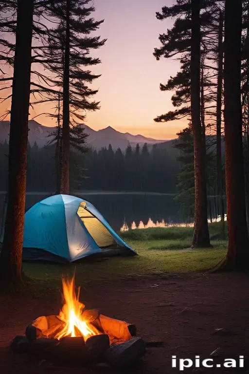 camping background pic