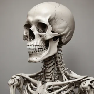 creative skeleton drawing art