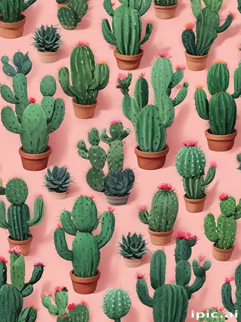 aesthetic cactus wallpaper