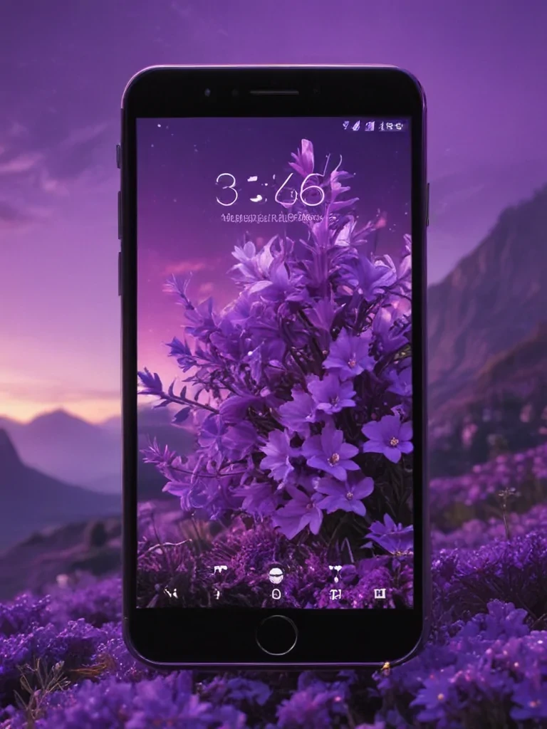 purple lockscreen