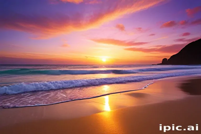sunset wallpaper beach