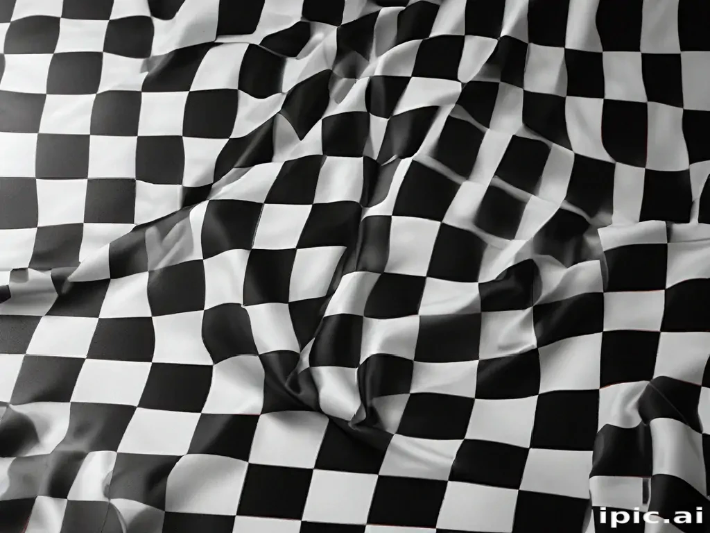 black and white checkered background