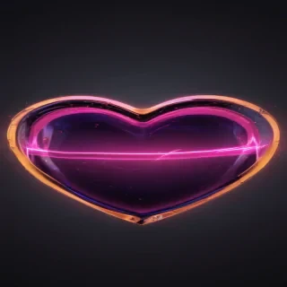 neon heart png