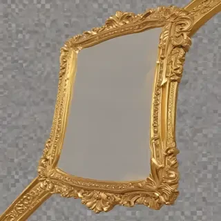 transparent background gold border