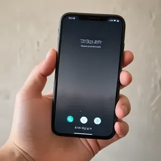 hand holding a phone