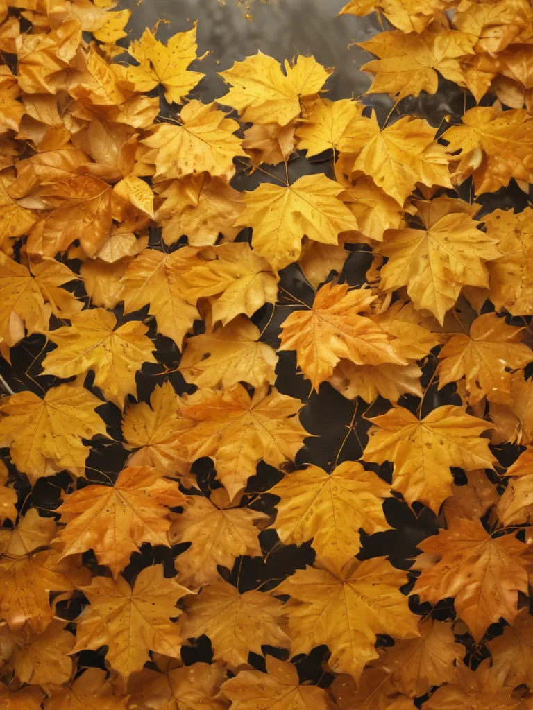 golden leaves background