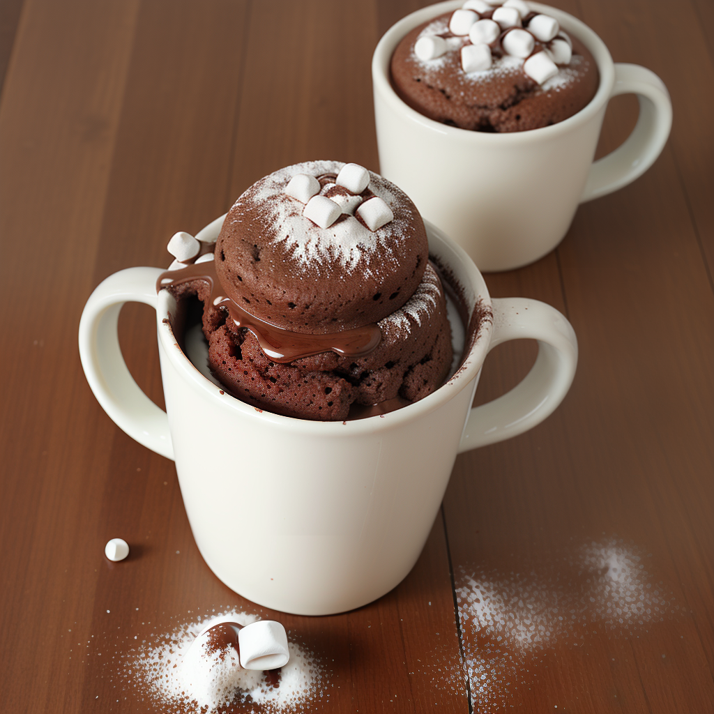 hot chocolate mix mug cake