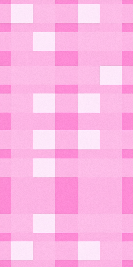 Generate a vibrant pink and white checkerboard pattern with high contrast and sharp edges, using a DSLR camera at 50mm focal length, f/1.8 aperture, ISO 100, and soft natural lighting, capturing a flat lay top-down view.