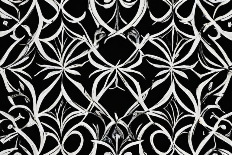 black with white pattern