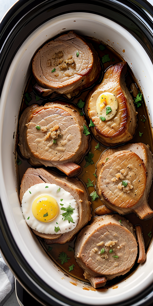 slow cooker pork chops and stuffing