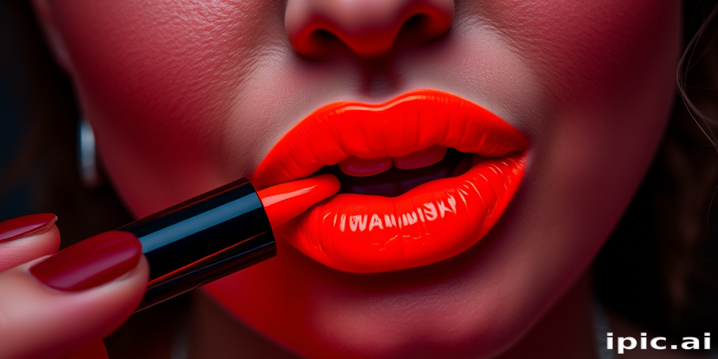 Daring "Neon Flame" lip ink provides an electrifying orange-red hue with incredible staying power, ideal for making a bold statement at concerts and festivals