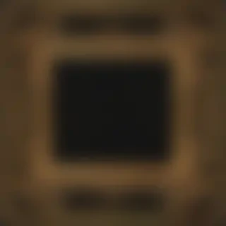 rectangle golden frame png