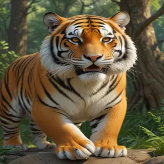 cartoon tigers