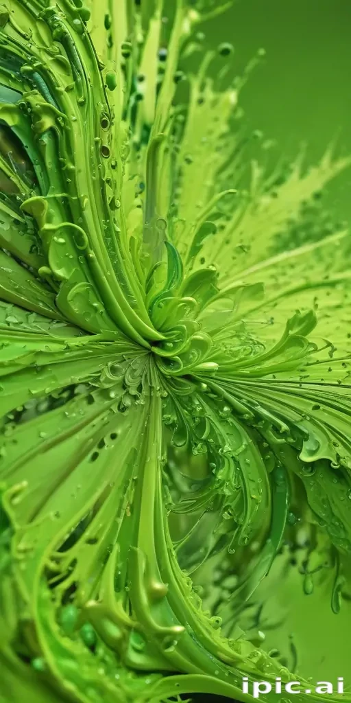 lime green background