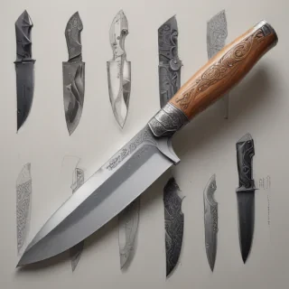 drawings of knives