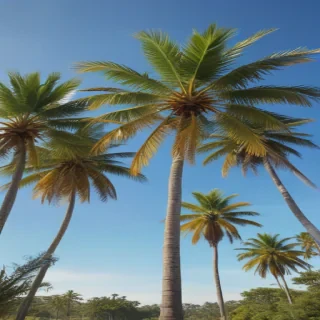 palm trees transparent