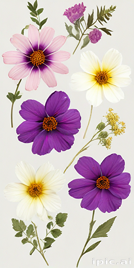 A Beautiful Arrangement of Colorful Flowers in Various Shades and Sizes