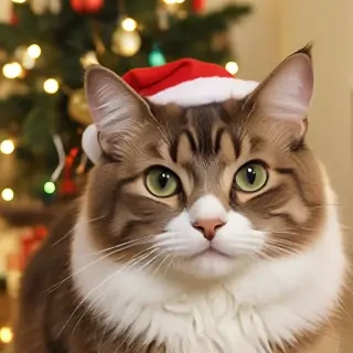 cat christmas wallpaper