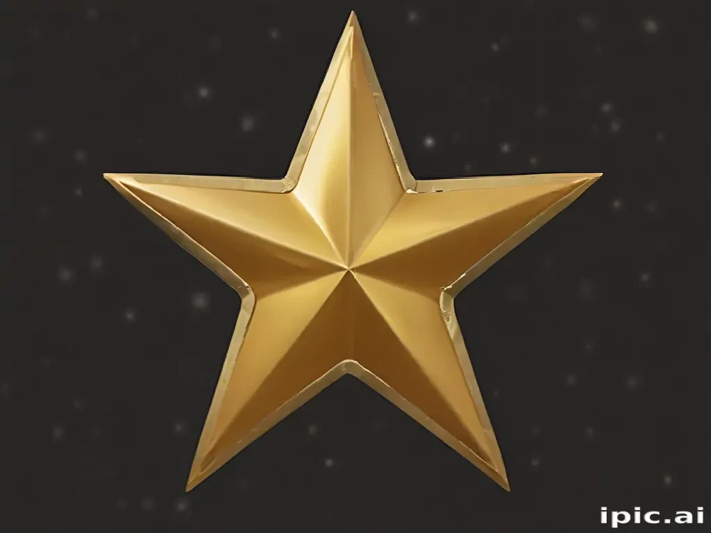 gold star sticker png