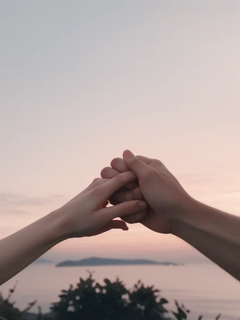 couple holding hands aesthetic