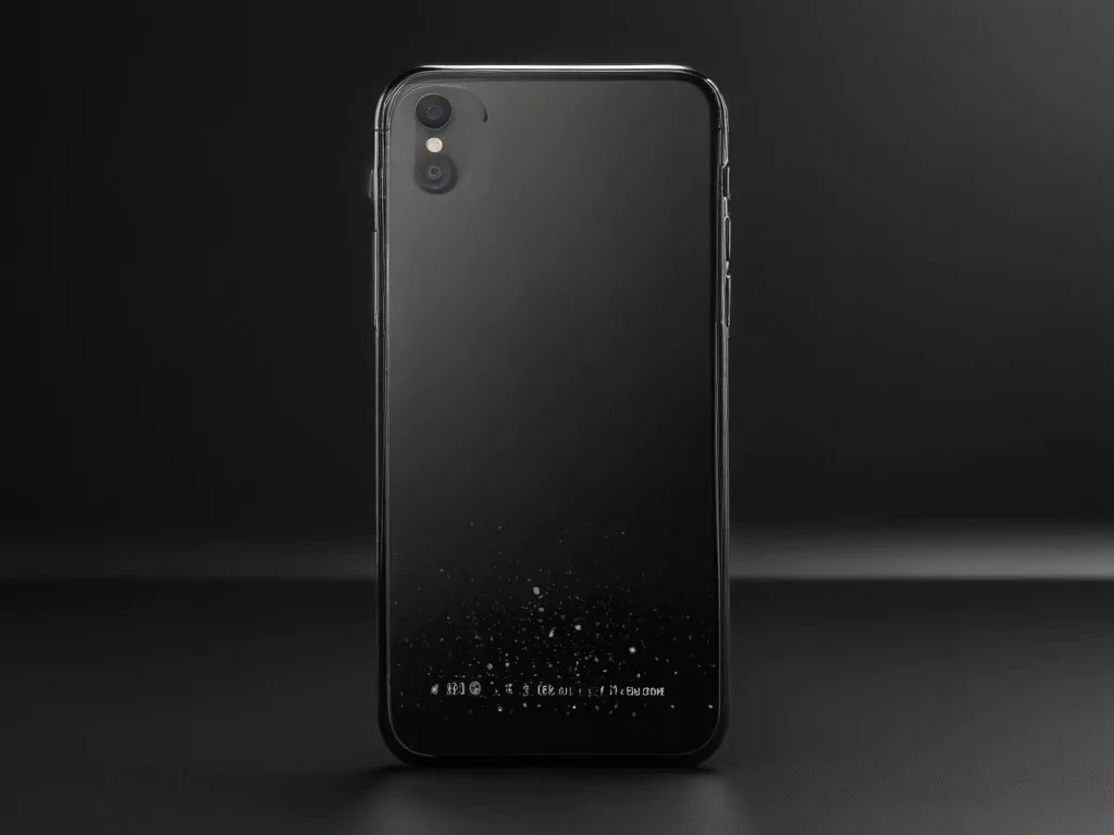 black background phone