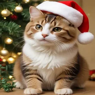 christmas images cats