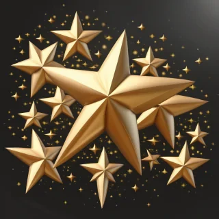 golden stars png